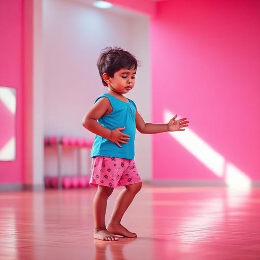 Focus — kids at Tumble Gym