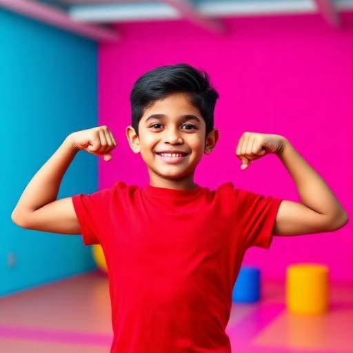 Strength — kids at Tumble Gym