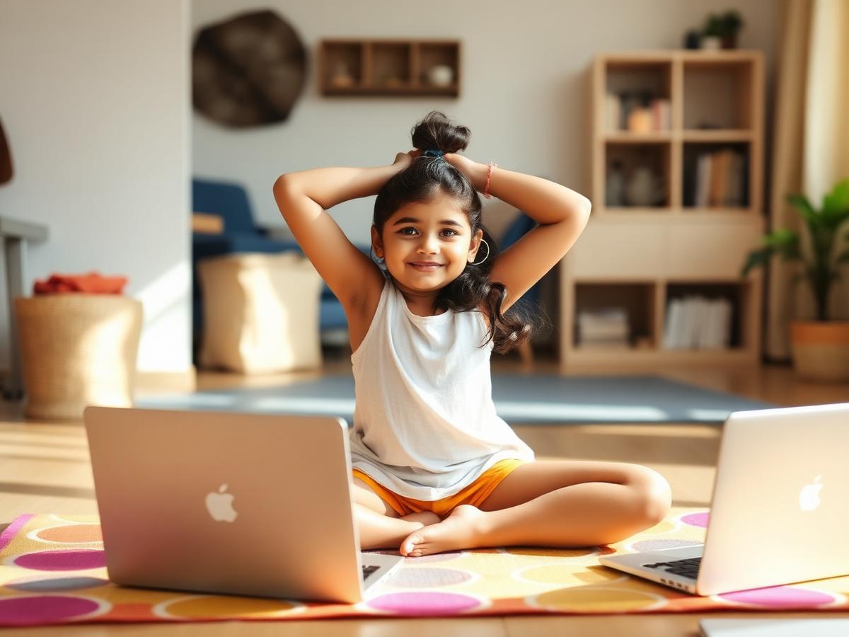 Tiny Tumblers online class for ages 4–6 Years